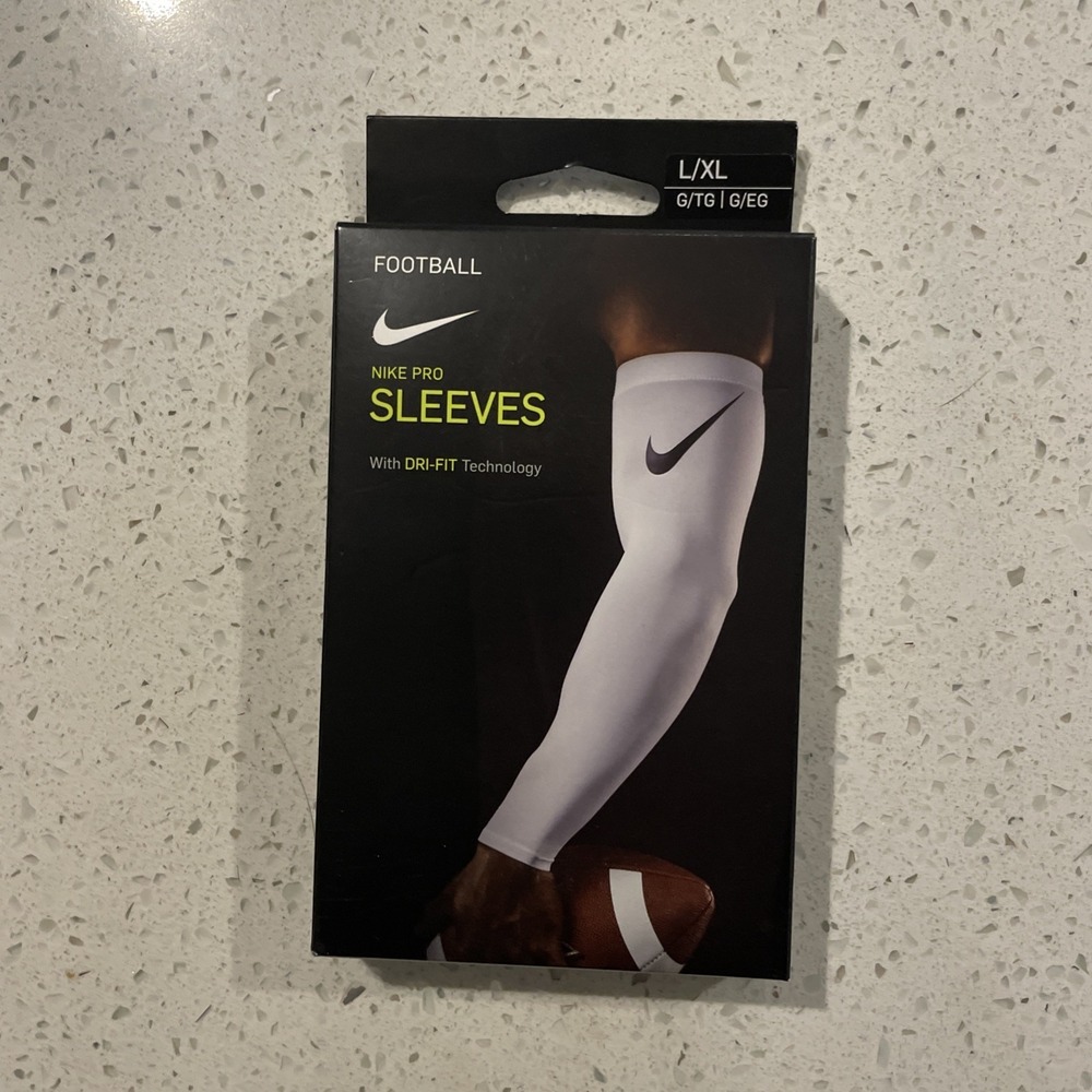 Nike Pro Sleeve Dri Fit 3.0 White Compression Men's‎ Size (L/XL) NIB